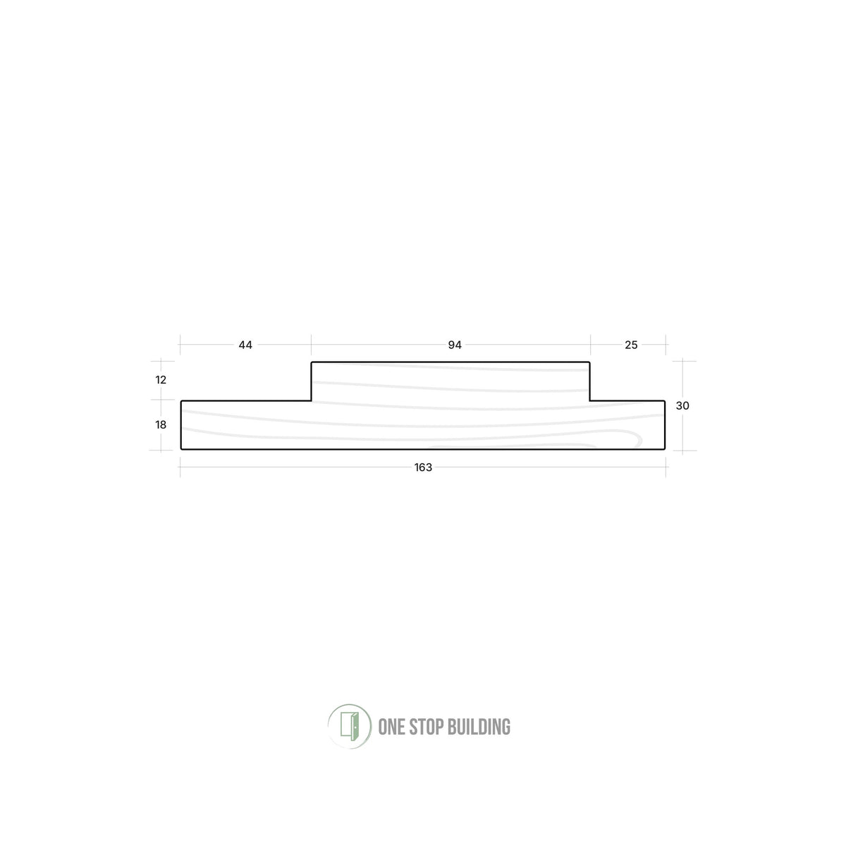 Double Rebate External Door Jamb 165 x 30mm profile