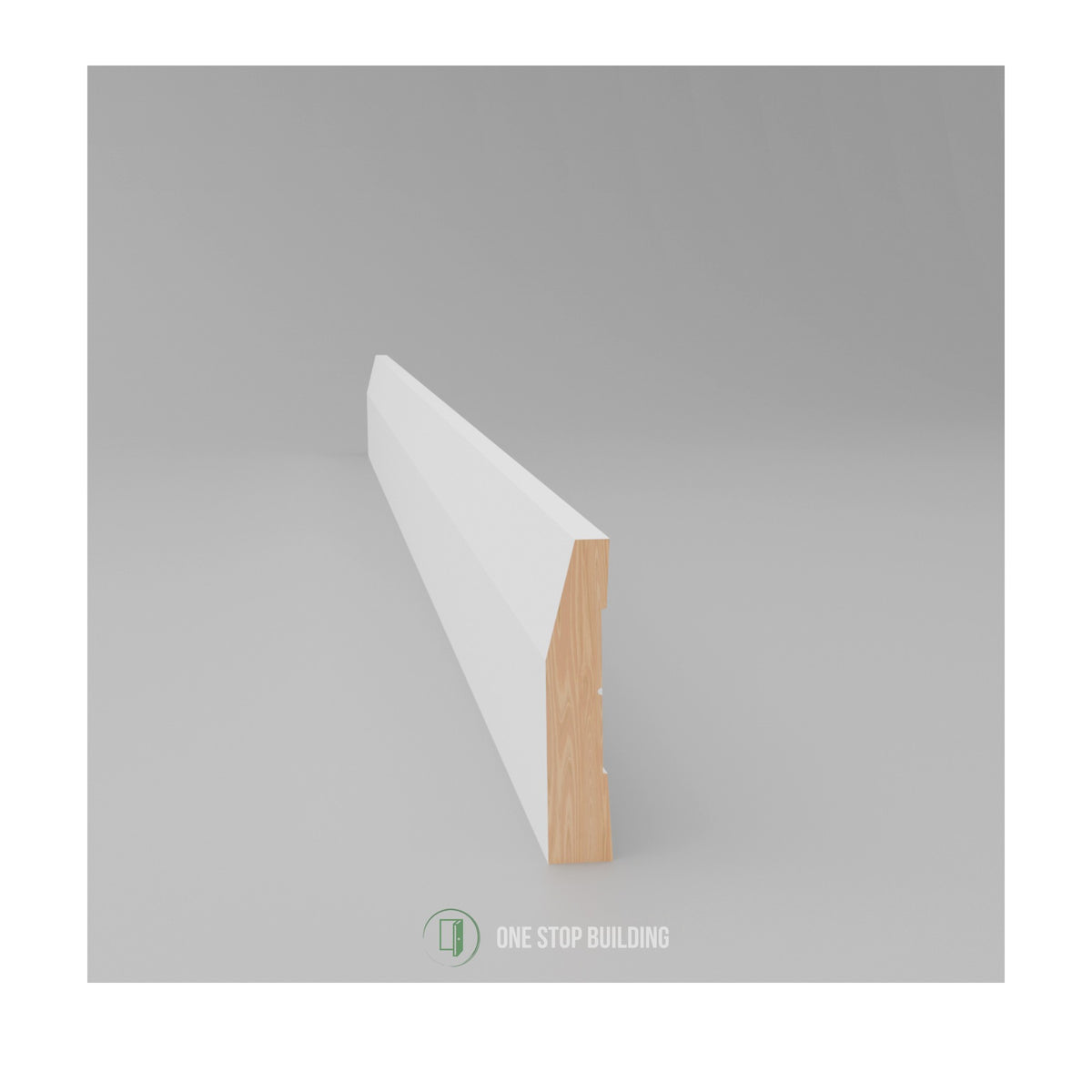 Pre-Primed Half Splay Architrave & Skirting 90 x 18mm – 5.4m