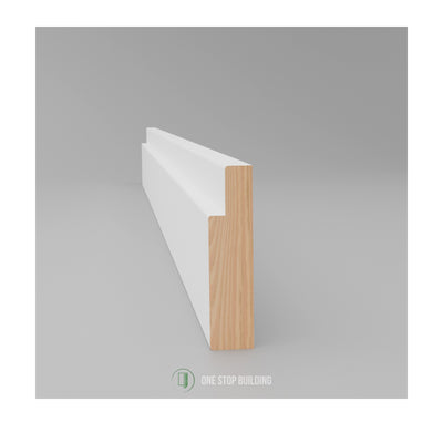 Pre-Primed Single Rebate Internal Door Jamb 125 x 30mm – 5.4m